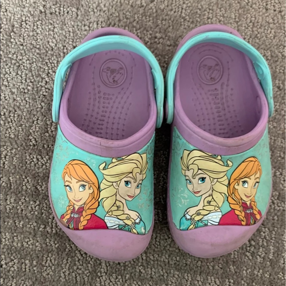 Frozen Elsa Anna Crocs Toddler 8/9